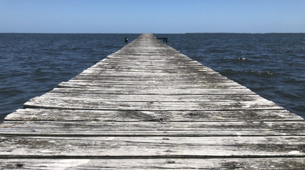 Into the Gulf from the Forgotten Coast between Carrabelle and Lanark Village. 